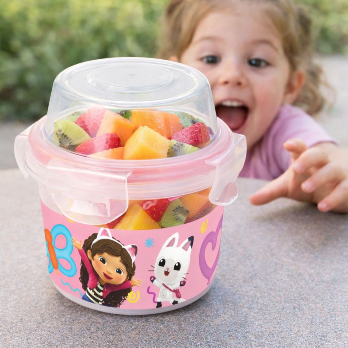 Contenedor Frutas Casa de Gabby 270ml Niña - Louicid