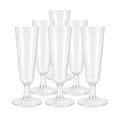 Copa Champagne Plástico Transparente 150ml 6pzas - Louicid