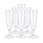 Copa Champagne Plástico Transparente 150ml 6pzas - Louicid