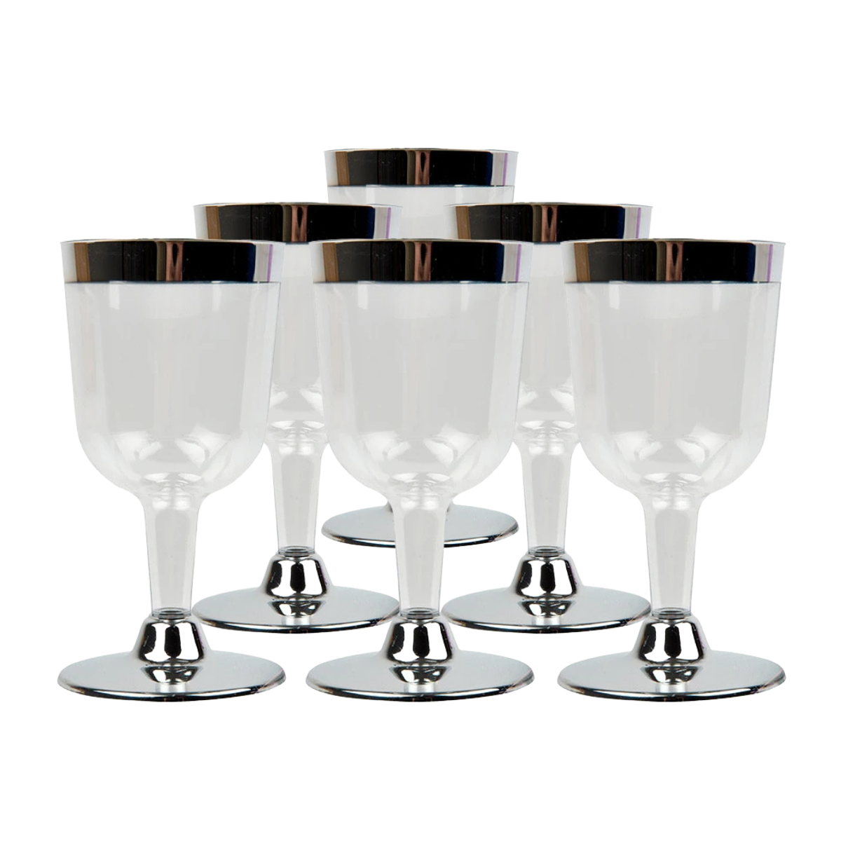 Copa De Vino Plástico 150ml 6pzas - Louicid