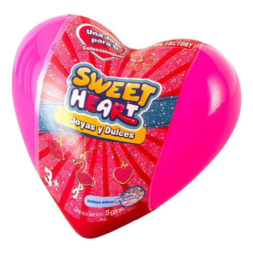 Corazón Sorpresa Con Joya Y Dulces Coleccionable - Louicid
