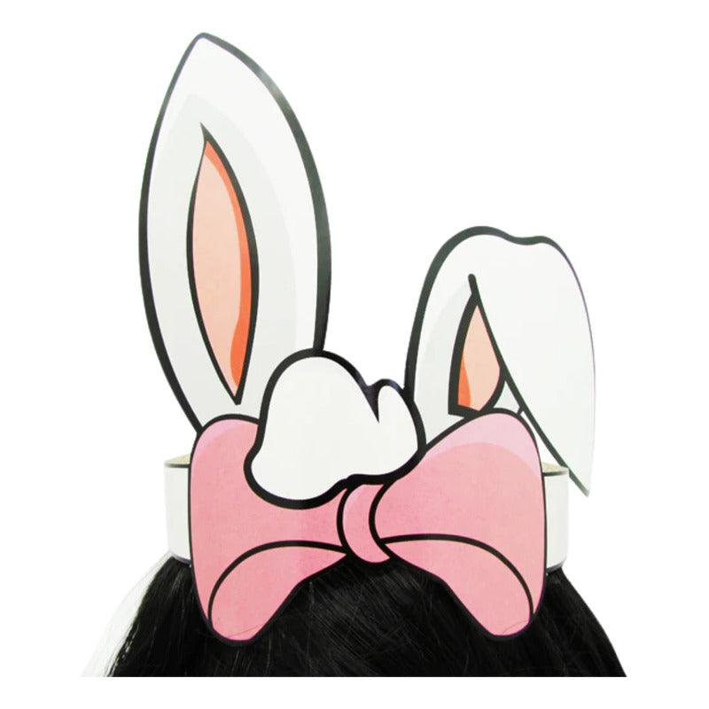 Corona Cartón Orejas Conejo De Pascua Ajustable Infantil - Louicid