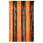 Cortina Halloween Negro Naranjo 2 Metros - Louicid