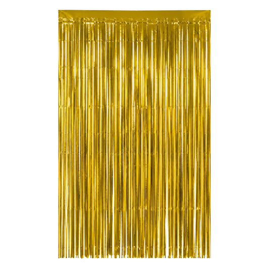Cortina Metalizada Dorada 240x100cm - Louicid
