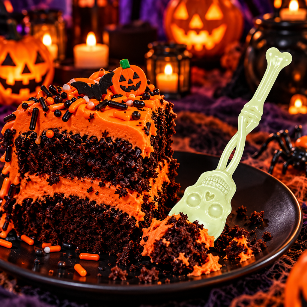 Cucharas Calavera Halloween 6 Piezas Torta - Louicid