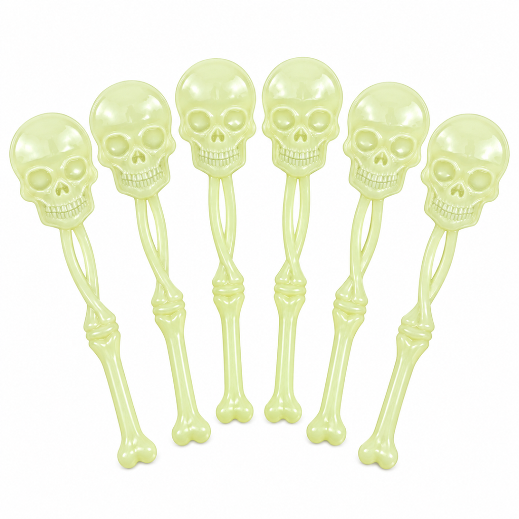 Cucharas Calavera Halloween 6 Piezas - Louicid