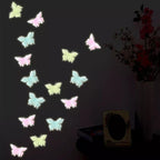 Set 8 Pegatinas Fluorescente Mariposa Brillan En La Oscurida - Louicid