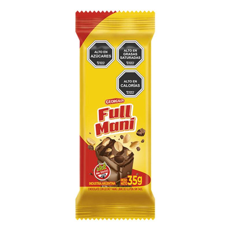 Chocolate Con Leche Y Maní 35gr Libre De Gluten Full Maní - Louicid