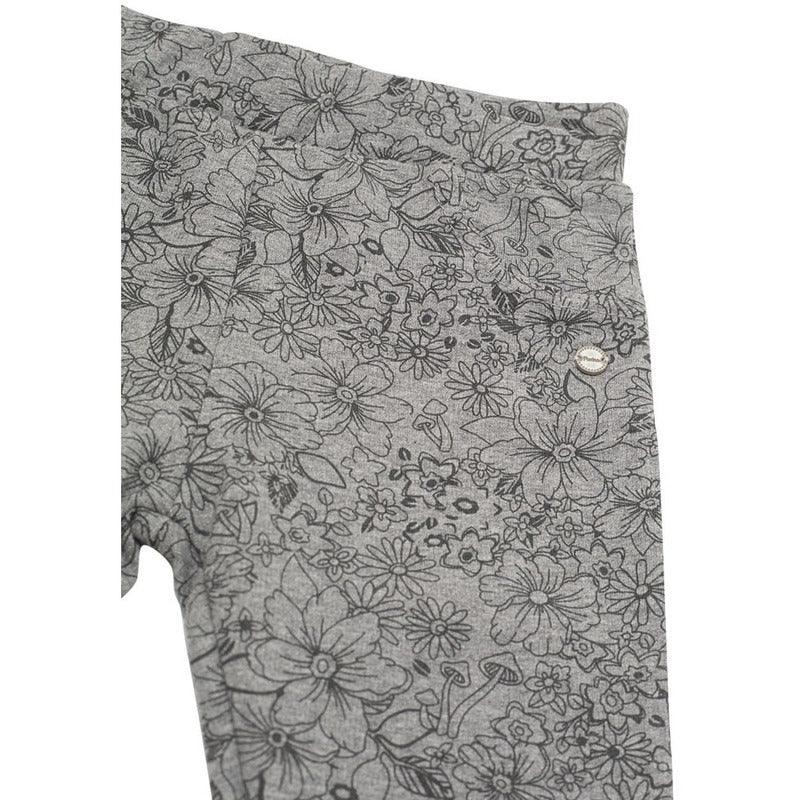 Calza Niña Estampada Floreal Gris Pillin - Louicid