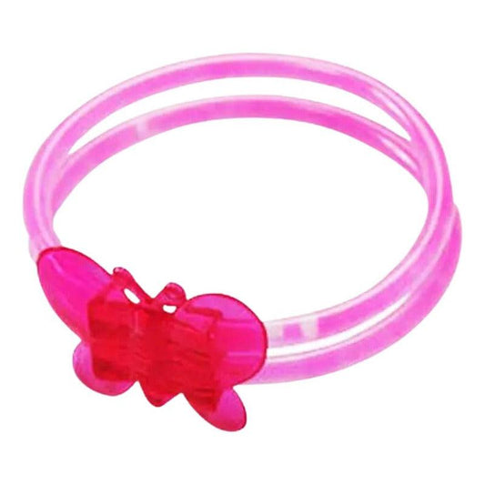 Doble Pulsera Luminosa Mariposa Fluorescente Fiesta Belina - Louicid