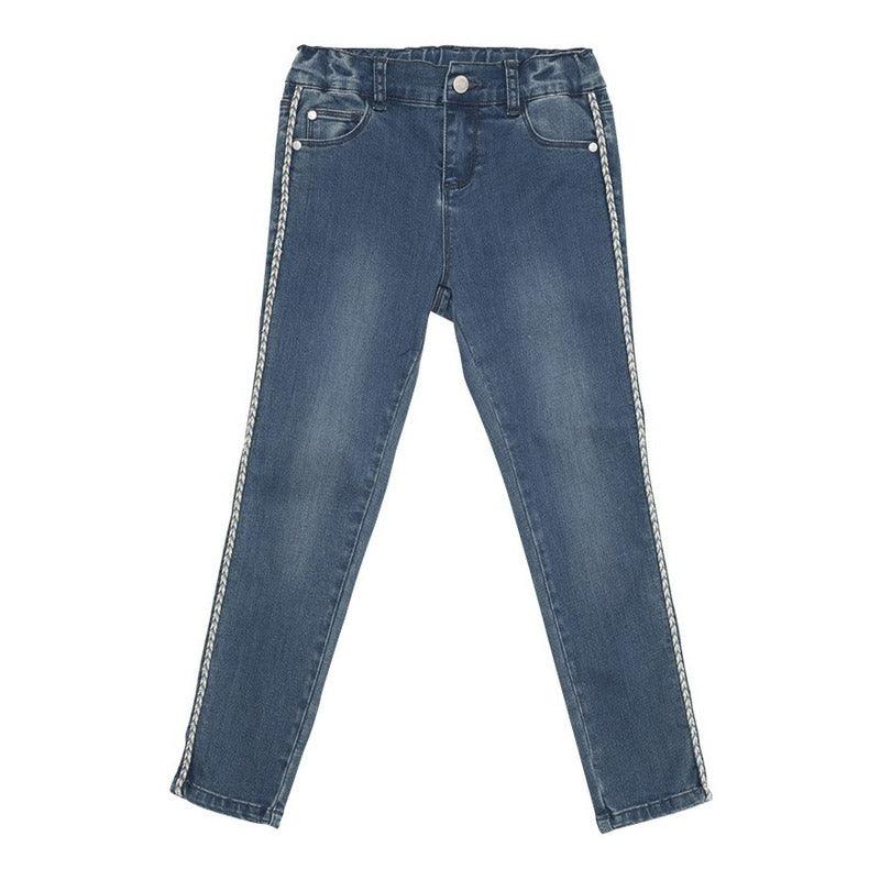 Jeans De Niña Con Adorno Lateral Trenzado Pierina - Louicid