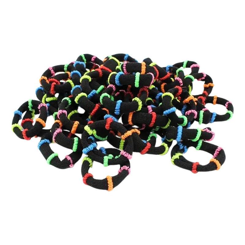 Set 50 Colet Accesorio Para Cabello Multicolor 2,5cm - Louicid