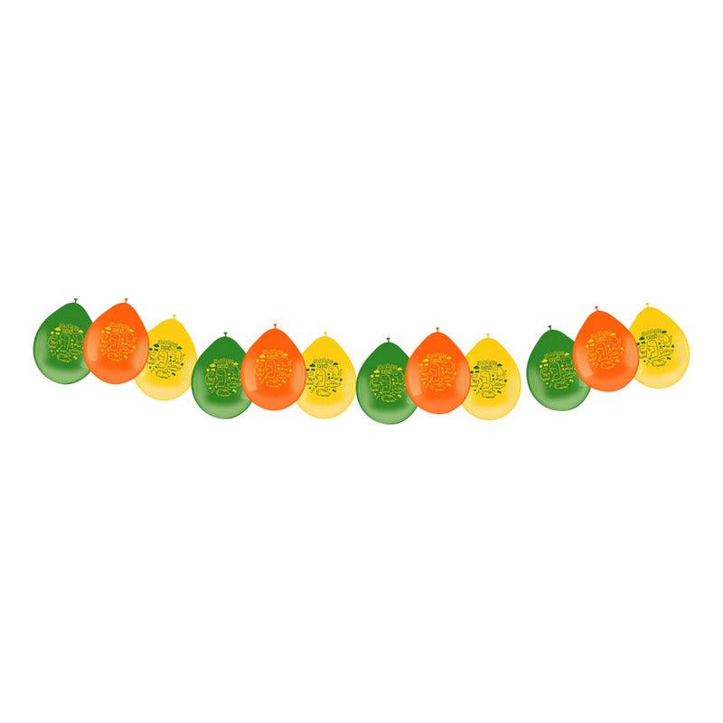 Globos Dinosaurio Animado 12pcs Decoración Para Cumpleaños - Louicid