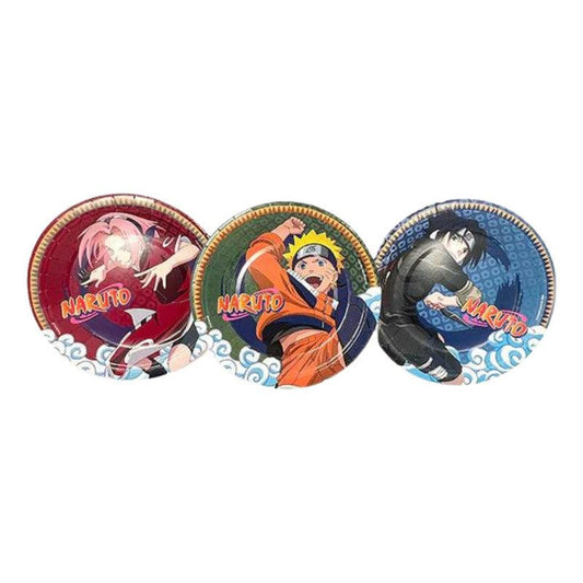 Set 6 Platos De Cumpleaños Naruto 18cm Party Express - Louicid