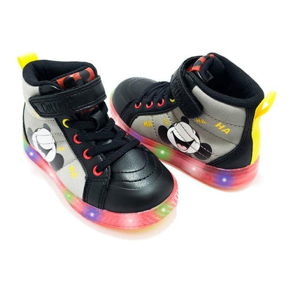Zapatilla Colloky Disney De Niño Con Luces Color Negro - Louicid