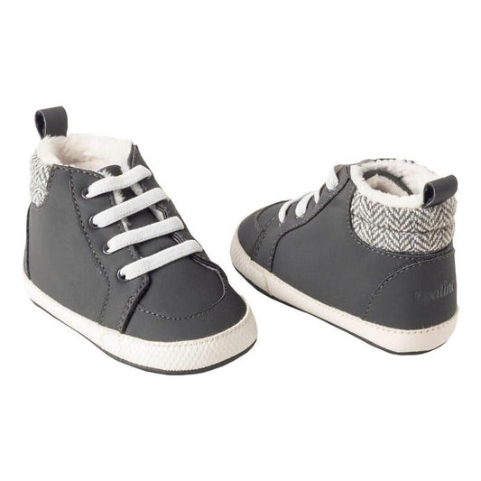 Botín Bebé Niño Cordones Gris Opaline - Louicid