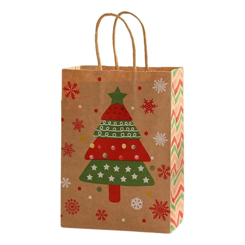 Bolsa Para Regalo Icono Navideño 26x21x10cm Diseño Navidad - Louicid