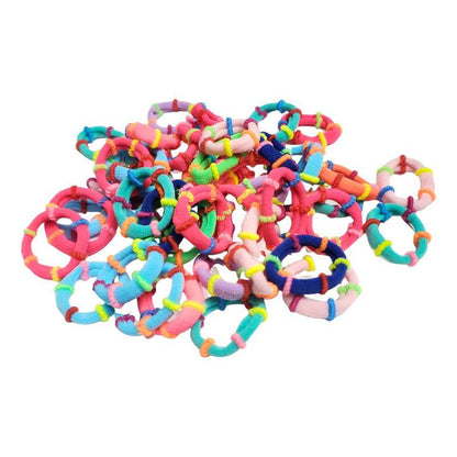 Set 50 Colet Accesorio Para Cabello Multicolor 2,5cm - Louicid