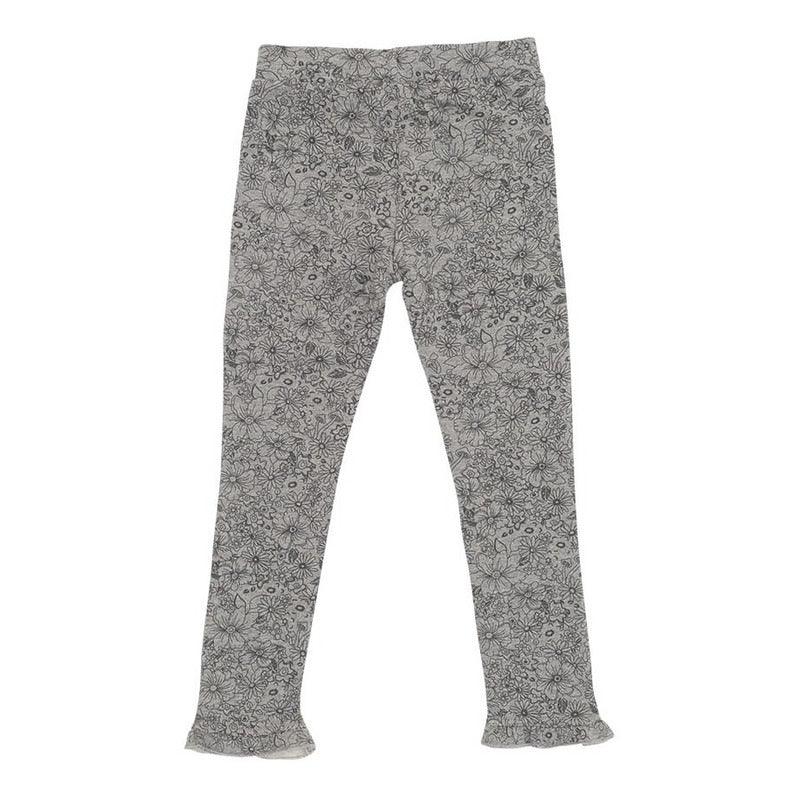 Calza Niña Estampada Floreal Gris Pillin - Louicid