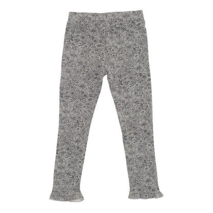 Calza Niña Estampada Floreal Gris Pillin - Louicid