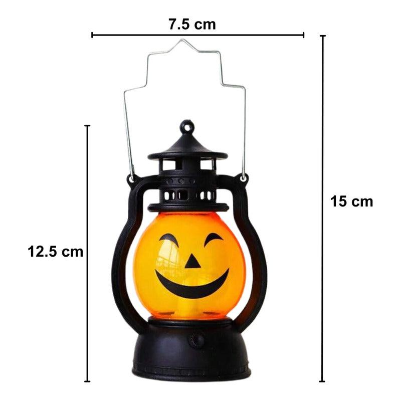 Lampara Calabaza Happy Con Luz Led Decoración Para Halloween - Louicid