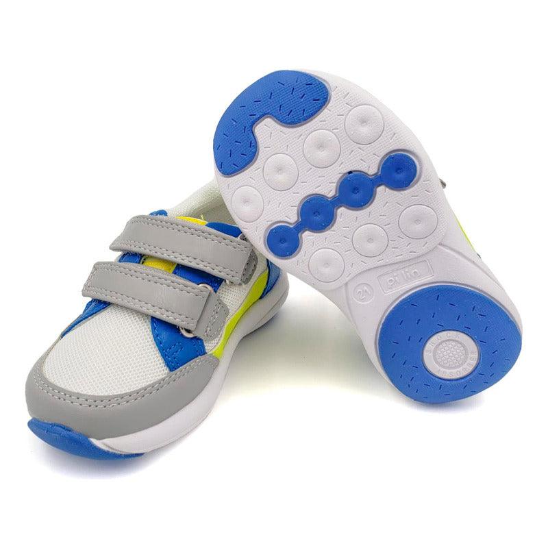 Zapatilla De Niño Liviana Blanco Con Velcro - Louicid