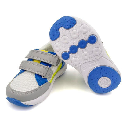 Zapatilla De Niño Liviana Blanco Con Velcro - Louicid