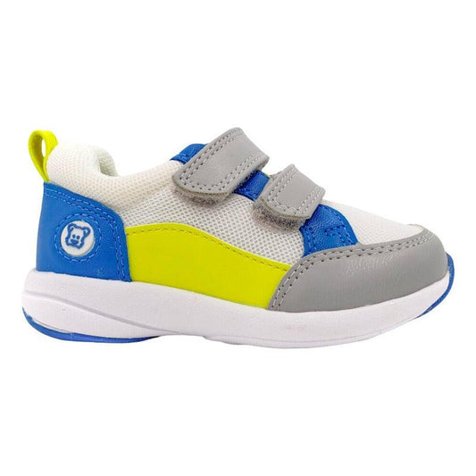 Zapatilla De Niño Liviana Blanco Con Velcro - Louicid