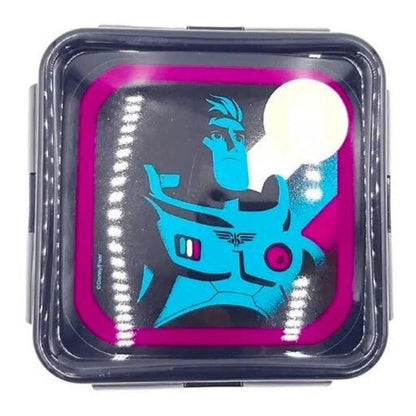 Hermético Cuadrado Lightyear 500ml Libre Bpa Disney Pixar - Louicid