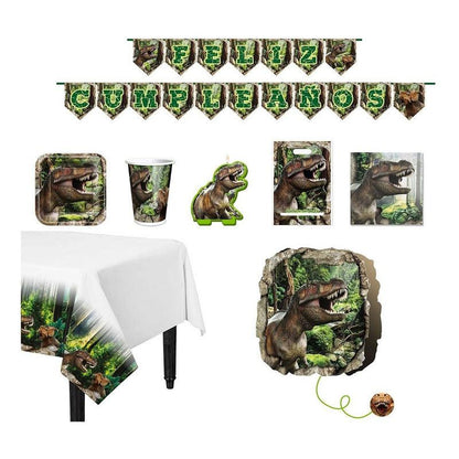 Pack Cumpleaños Dinosaurio Rex Para 6 Niños Decoración Infantil - Louicid