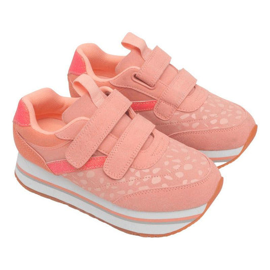 Zapatilla Urbana De Niña Con Plataforma Rosado - Louicid