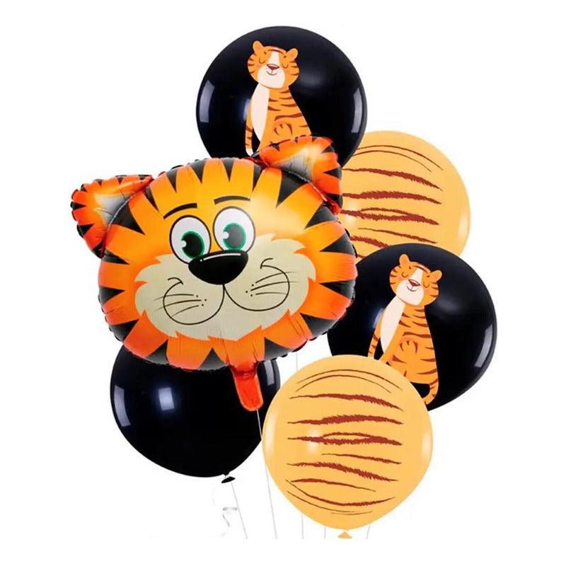 Set Globos Látex Estampado Animales 6pcs Decoración Belina - Louicid
