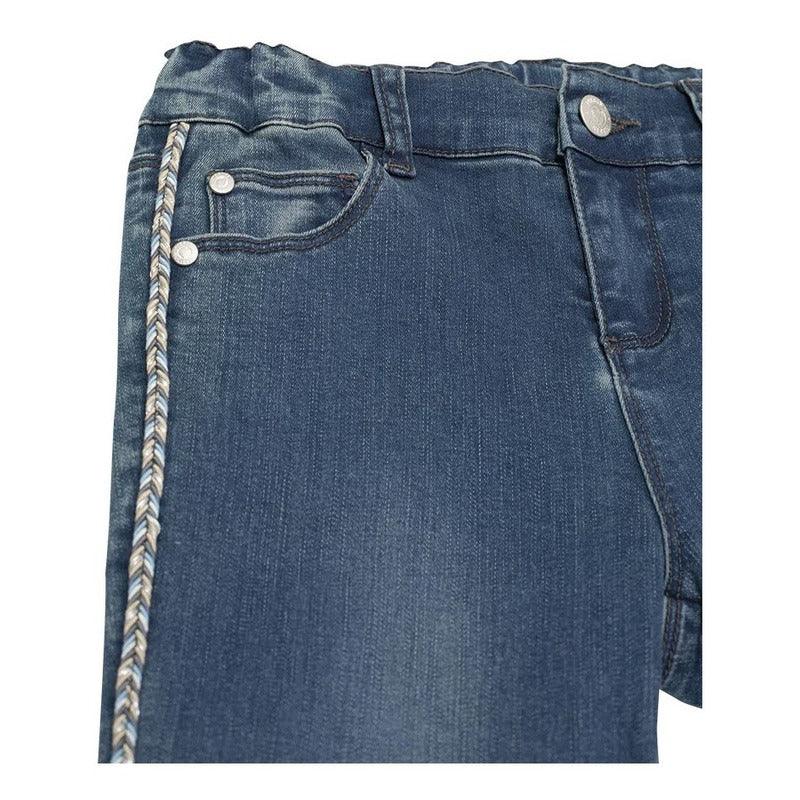 Jeans De Niña Con Adorno Lateral Trenzado Pierina - Louicid