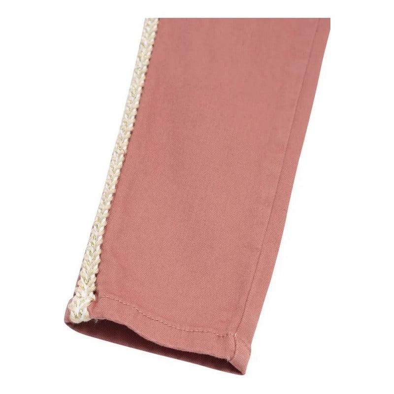 Jeans De Niña Con Adorno Lateral Trenzado Pierina - Louicid