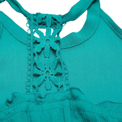 Polera De Niña Sin Manga Con Cinta De Encaje - Louicid