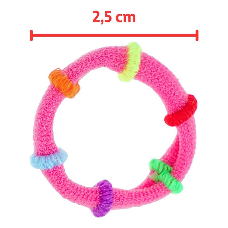 Set 50 Colet Accesorio Para Cabello Multicolor 2,5cm - Louicid