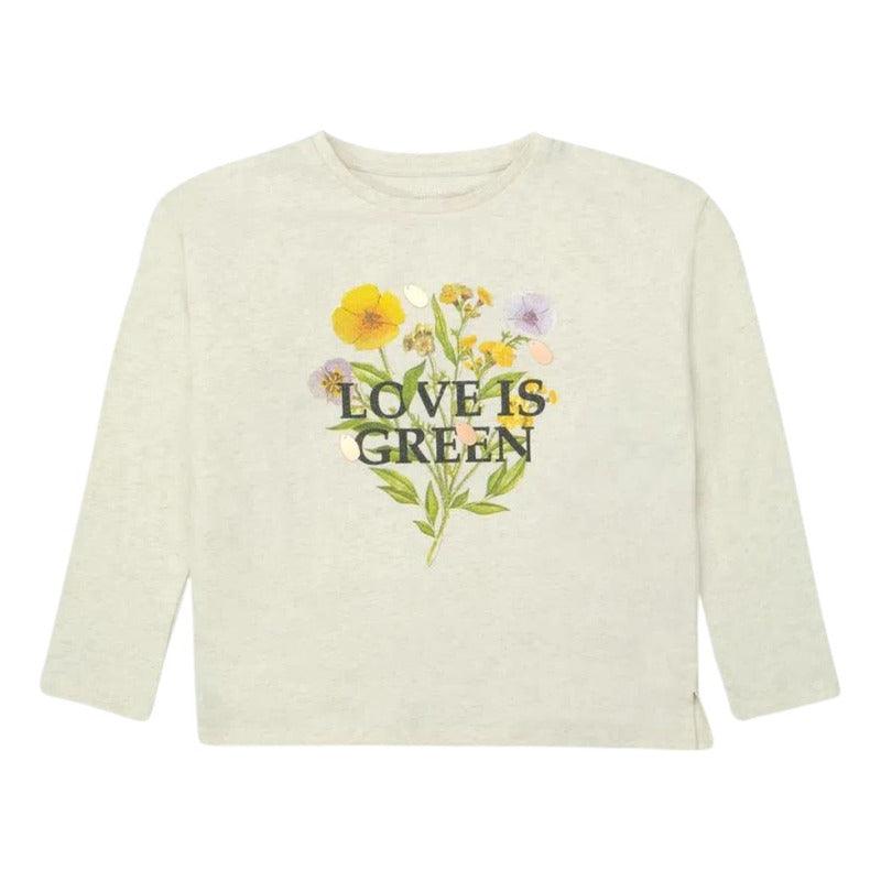 Polera De Niña Floreal Con Pequeñas Hojas Colgante - Louicid