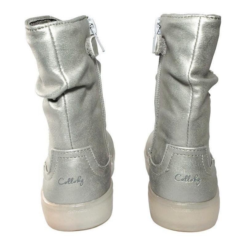 Bota Colloky De Niña Con Luces Gris - Louicid