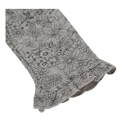 Calza Niña Estampada Floreal Gris Pillin - Louicid