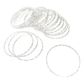 Set De Pulseras Plateadas 24pcs Sorpresa Cumpleaños Glam - Louicid