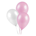 Globo Liso Blanco/color De 25 Unidades Celebraciones Glam - Louicid