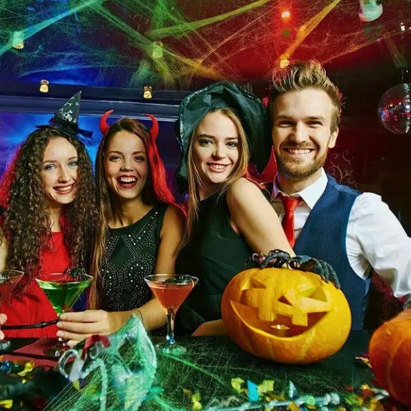 Telaraña Con Araña 20gr Para Decoración Halloween - Louicid