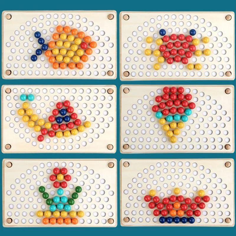 Tablero Educativo De Arcoíris Montessori Juguete Para Niños - Louicid