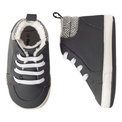 Botín Bebé Niño Cordones Gris Opaline - Louicid