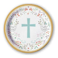 Plato De Cartón Religioso Cruz 6 Uds Para Celebraciones - Louicid