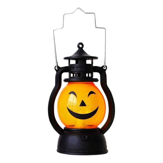 Lampara Calabaza Happy Con Luz Led Decoración Para Halloween - Louicid