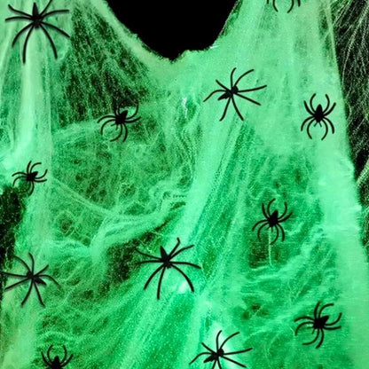Telaraña Con Araña 20gr Para Decoración Halloween - Louicid