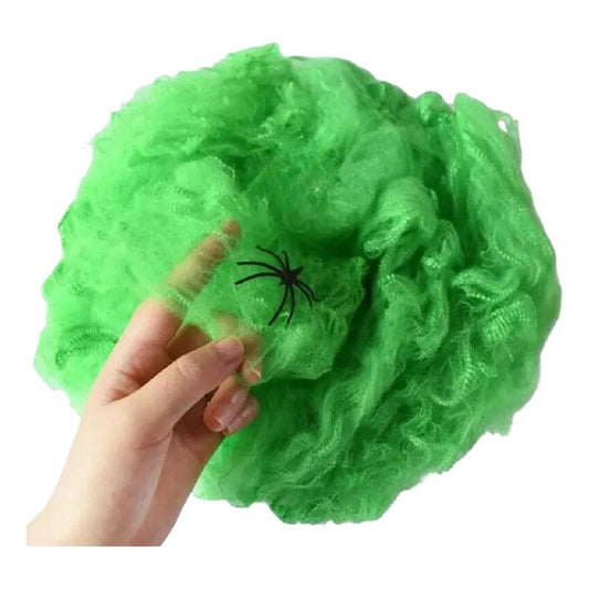Telaraña Con Araña 20gr Para Decoración Halloween - Louicid