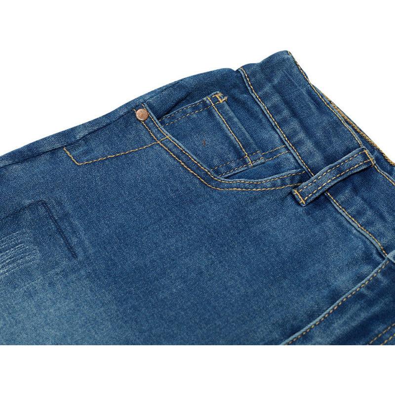 Bermuda De Niño Jeans Con Bolsillo Celeste - Louicid