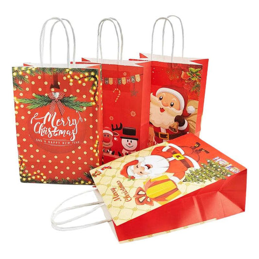 Bolsa Para Regalo Pascuero Pequeño 33x26x12cm Diseño Navidad - Louicid